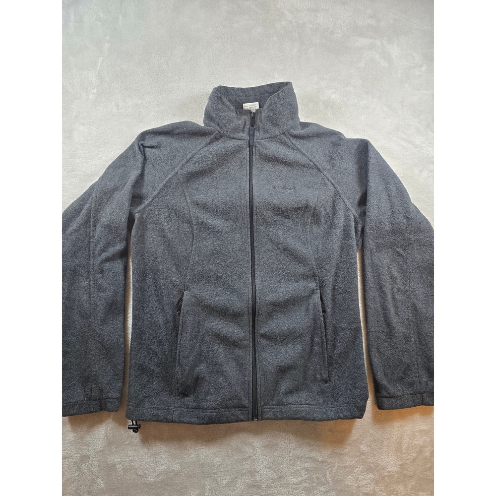 Columbia Gray Full-Zip Fleece Jacket